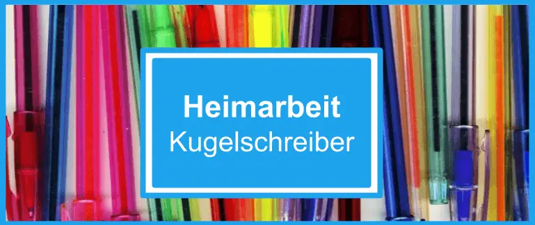 Heimarbeit Kugelschreiber Montage